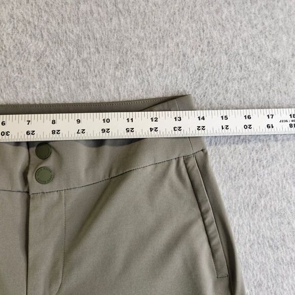 Eddie Bauer Pants Womens 2 Gray Travex Tapered Ankle Slit Zip Pockets Safari - Picture 9 of 16